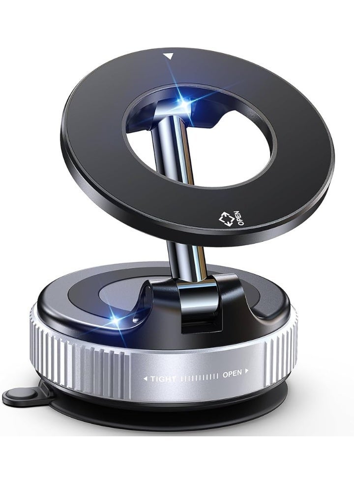 SheenX Magnetic Car Phone Mount with MagSafe, 360° Adjustable Foldable Holder, Strong Suction, for iPhone & Android - Image 1